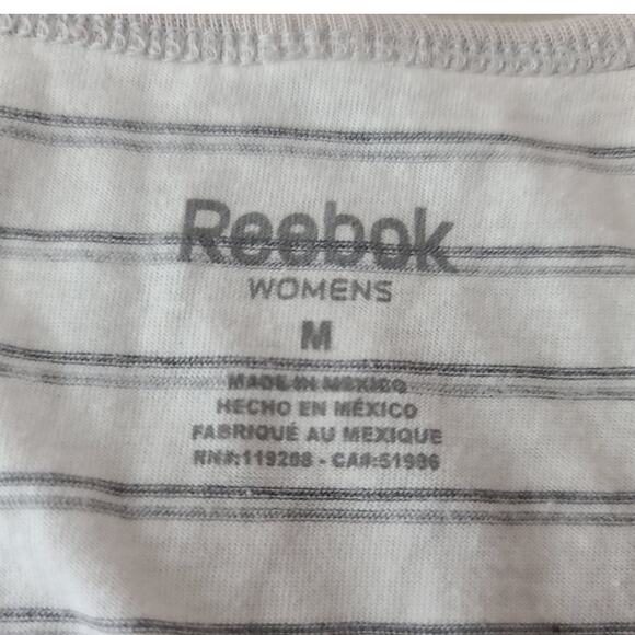 Reebok St Louis STL Blues white grey striped tank - medium - Picture 3 of 4